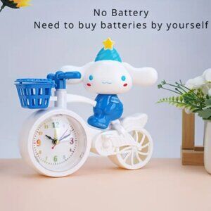 Cinnamaroll Bicycle Alarm Clock Operates on Battery NWT